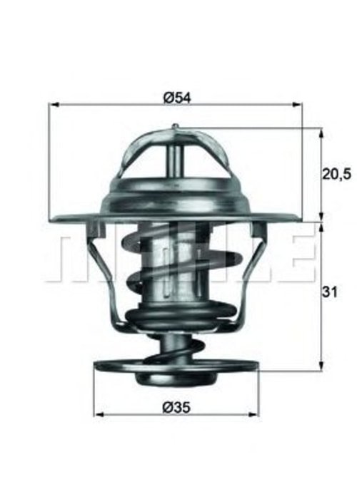 VW TERMOSTAT GOLF JETTA EM. TX1375D