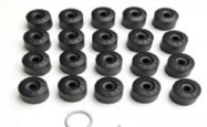 BİJON KAPAK SETİ SİYAH 16 ADET NORMAL +4 ŞİFRELİ SEAT AUDİ 5J0601173B